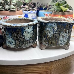 ❤️SUCCULENT POTS. SET OF 2.🌺